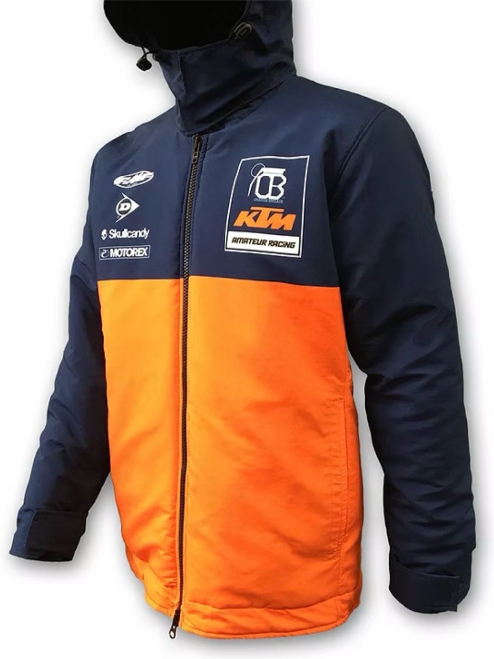 Hot Shoppe KTM Moto Racing Jacket Navy Blue with Quilted-Interior Jacket Size XS